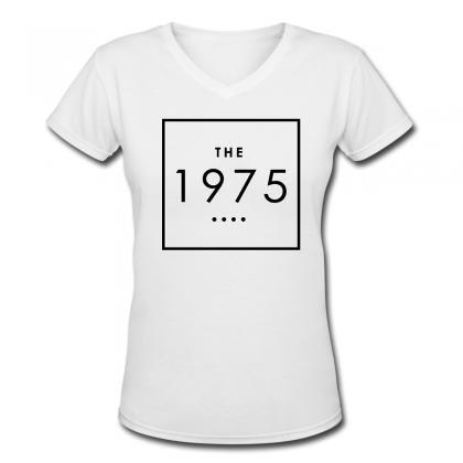 1975 Shirt Women White T-shirt Sleeve Raglan Women..